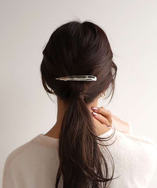 新品未開封完売品　＜LETICIA＞メタル バレッタ セール】メタルバレッタ（バレッタ/ヘアクリップ）｜Three Four Time