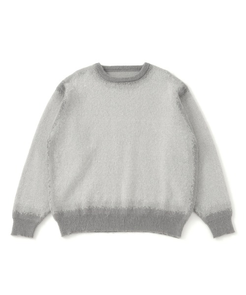 JUNRED（ジュンレッド）の「エッジグラデーションジャガードニット（ニット/セーター・メンズ・ブラック/ライトグレー・L/M/S）」の3枚目の写真