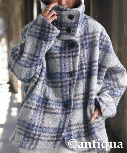 チェックコート（その他アウター）｜antiqua（アンティカ）の