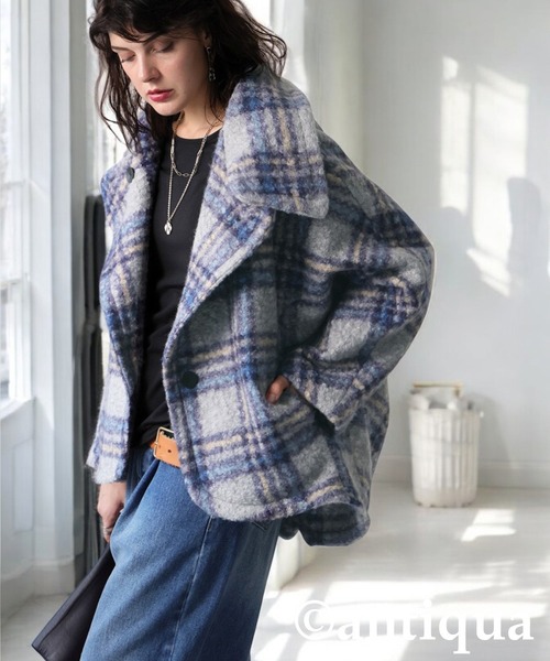 チェックコート（その他アウター）｜antiqua（アンティカ）の