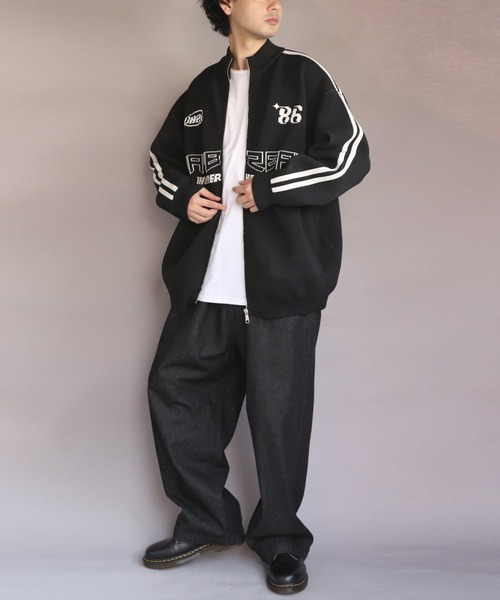 ８(eight)（エイト）の「ユニフォームニットトラッカー（その他アウター・メンズ・ブラック/オフホワイト/ネイビー・LARGE/MEDIUM）」の10枚目の写真