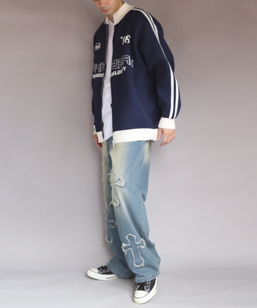 ８(eight)（エイト）の「ユニフォームニットトラッカー（その他アウター・メンズ・ブラック/オフホワイト/ネイビー・LARGE/MEDIUM）」の17枚目の写真