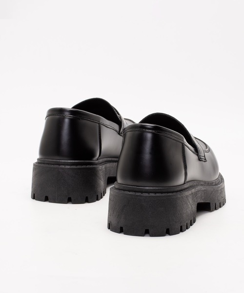 SVEC（シュベック）の「厚底 コインローファー / スリッポン（ローファー・レディース・ブラック・42/41/40/39/38/37/46/45/44/43）」の2枚目の写真