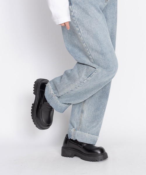 SVEC（シュベック）の「厚底 コインローファー / スリッポン（ローファー・レディース・ブラック・42/41/40/39/38/37/46/45/44/43）」の18枚目の写真