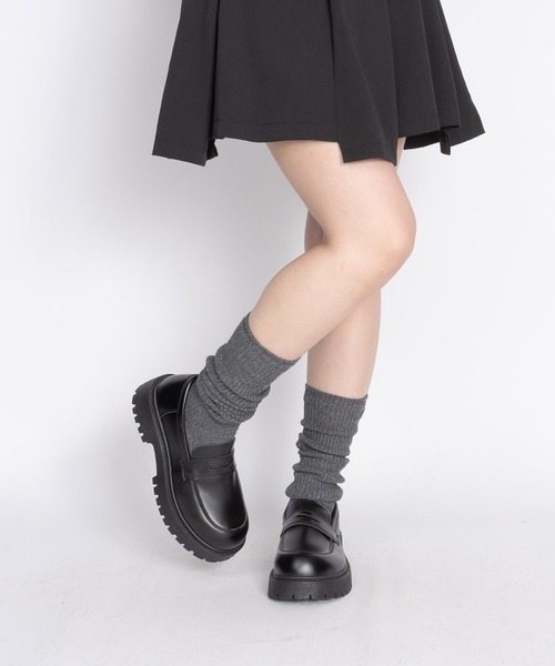 SVEC（シュベック）の「厚底 コインローファー / スリッポン（ローファー・レディース・ブラック・42/41/40/39/38/37/46/45/44/43）」の14枚目の写真