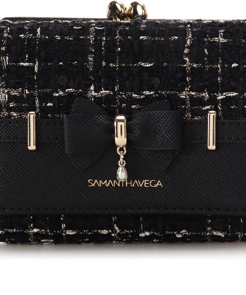 SAMANTHAVEGA(サマンサベガ)の「ツイードアクセントリボン折財布(財布・レディース・ライトブルー/ブラック/ホワイト/ピンク・FREE)」の17枚目の写真