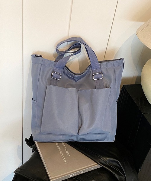 TABI PAL(タビパル)の「アウトポケット付き ショルダーバッグ(ショルダーバッグ・レディース・ブラック/Off White/ブルー/グリーン・FREE)」の16枚目の写真