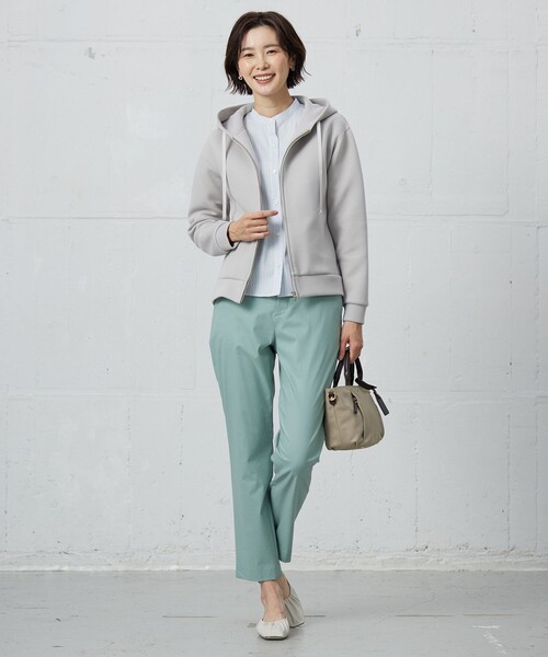 J.PRESS(ジェイプレス)の「【洗える】BEZ VEGA バンドカラー ブラウス(シャツ/ブラウス・レディース・イエロー系1/ピンク系1/サックスブルー系1・11/9)」の12枚目の写真