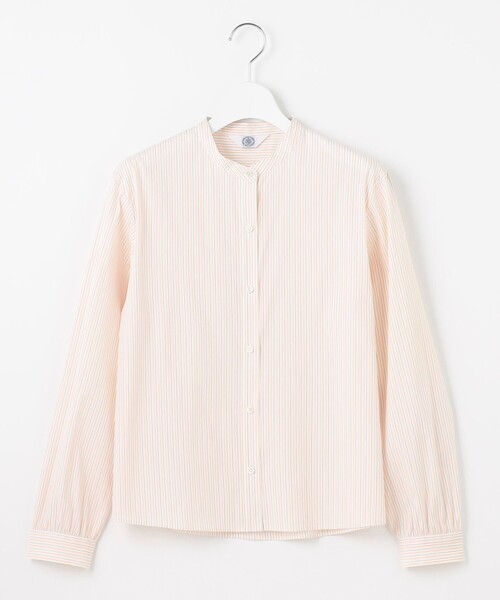 J.PRESS(ジェイプレス)の「【洗える】BEZ VEGA バンドカラー ブラウス(シャツ/ブラウス・レディース・イエロー系1/ピンク系1/サックスブルー系1・11/9)」の13枚目の写真