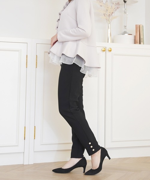 【セール】あったか パール付き パンツ Prima Scherrer plus（スウェットパンツ）｜Prima Scherrer（プリマシェレル）