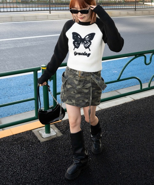 WEGO（ウィゴー）の「WEGO/フラッフィーラグランちびニット（ニット/セーター・レディース・その他2/その他1/ホワイト・FREE）」の13枚目の写真