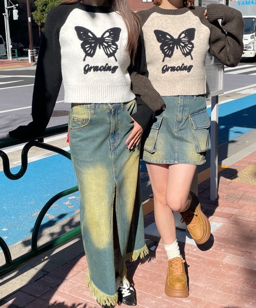 WEGO（ウィゴー）の「WEGO/フラッフィーラグランちびニット（ニット/セーター・レディース・その他2/その他1/ホワイト・FREE）」の11枚目の写真