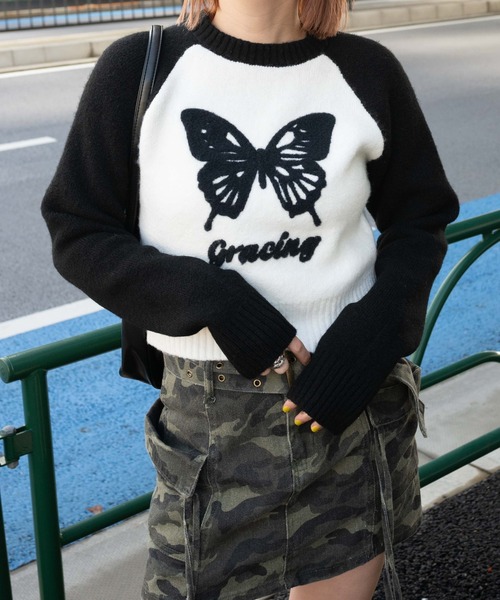 WEGO（ウィゴー）の「WEGO/フラッフィーラグランちびニット（ニット/セーター・レディース・その他2/その他1/ホワイト・FREE）」の16枚目の写真