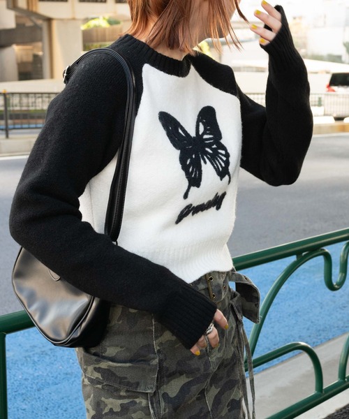 WEGO（ウィゴー）の「WEGO/フラッフィーラグランちびニット（ニット/セーター・レディース・その他2/その他1/ホワイト・FREE）」の18枚目の写真