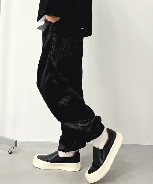 SEN TOKYO(セントーキョー)の「チャイナデザインイージーパンツ 総柄(スラックス・メンズ・ブラック/ホワイト・M/L)」の9枚目の写真