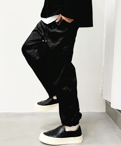 SEN TOKYO(セントーキョー)の「チャイナデザインイージーパンツ 総柄(スラックス・メンズ・ブラック/ホワイト・M/L)」の10枚目の写真
