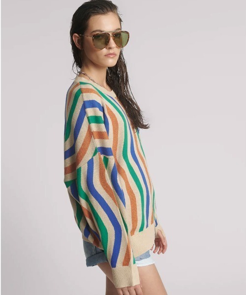 One Tea spoon(ワンティースプーン)の「ACID TRIP KNITTED SWEATER(ニット/セーター・レディース・マルチ・SMALL/X-SMALL)」の4枚目の写真