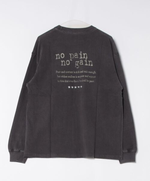 spiritoso(スピリトーゾ)の「【spiritoso】アーチロゴイーグルプリントロンT(Tシャツ/カットソー・レディース・バーガンディー/ブラック/チャコールグレー・FREE)」の4枚目の写真