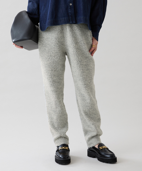 VERMEIL par iena（ヴェルメイユパーイエナ）の「《WEB・一部店舗限定》アルパカ混ループパンツ（その他パンツ・レディース・ホワイト/ライトグレー・FREE）」の3枚目の写真