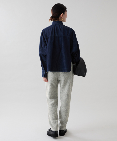 VERMEIL par iena（ヴェルメイユパーイエナ）の「《WEB・一部店舗限定》アルパカ混ループパンツ（その他パンツ・レディース・ホワイト/ライトグレー・FREE）」の9枚目の写真