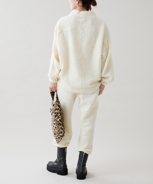 VERMEIL par iena（ヴェルメイユパーイエナ）の「《WEB・一部店舗限定》アルパカ混ループパンツ（その他パンツ・レディース・ホワイト/ライトグレー・FREE）」の15枚目の写真