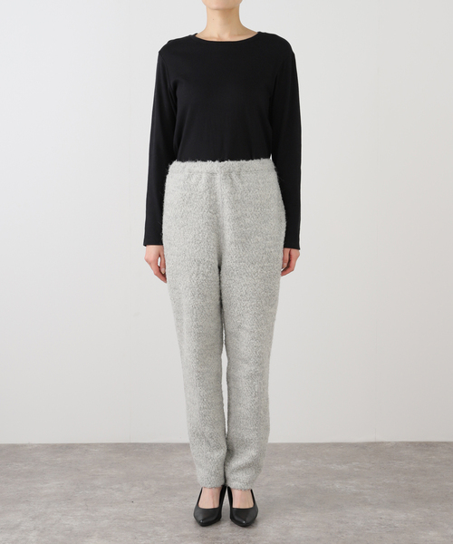 VERMEIL par iena（ヴェルメイユパーイエナ）の「《WEB・一部店舗限定》アルパカ混ループパンツ（その他パンツ・レディース・ホワイト/ライトグレー・FREE）」の19枚目の写真