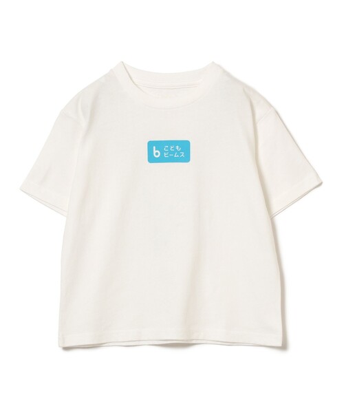 こども ビームス（コドモビームス）の「kodomo ロゴ プリント Tシャツ 2025SS（100～140cm）（Tシャツ/カットソー・キッズ・サックスブルー/イエロー/オフホワイト・140/130/120/110/100）」の2枚目の写真