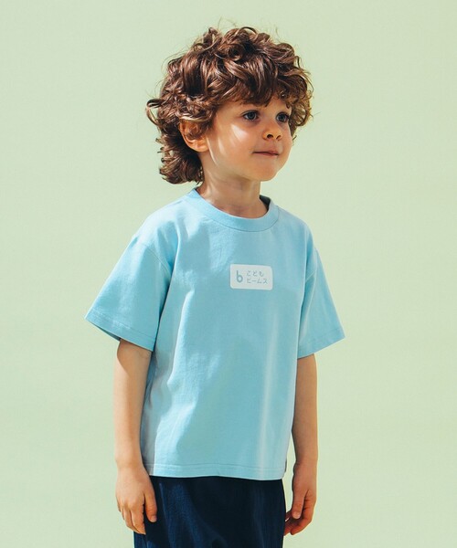 こども ビームス（コドモビームス）の「kodomo ロゴ プリント Tシャツ 2025SS（100～140cm）（Tシャツ/カットソー・キッズ・サックスブルー/イエロー/オフホワイト・140/130/120/110/100）」の5枚目の写真
