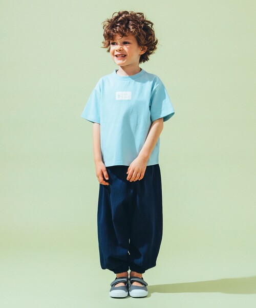 こども ビームス（コドモビームス）の「kodomo ロゴ プリント Tシャツ 2025SS（100～140cm）（Tシャツ/カットソー・キッズ・サックスブルー/イエロー/オフホワイト・140/130/120/110/100）」の6枚目の写真