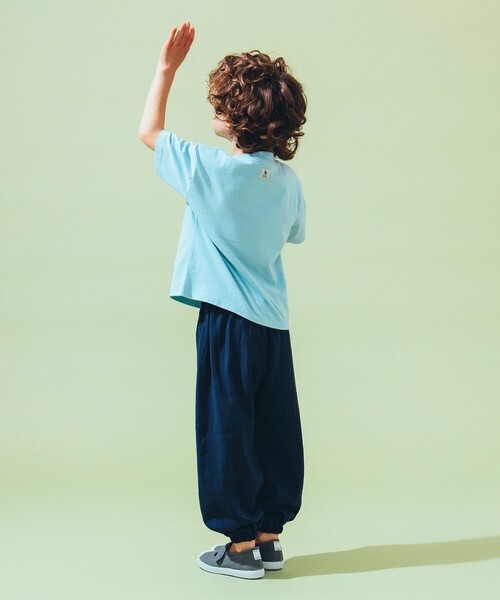 こども ビームス（コドモビームス）の「kodomo ロゴ プリント Tシャツ 2025SS（100～140cm）（Tシャツ/カットソー・キッズ・サックスブルー/イエロー/オフホワイト・140/130/120/110/100）」の7枚目の写真