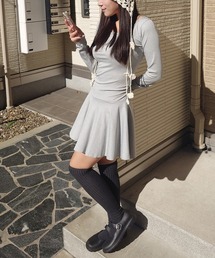 madrepadre（マドレパドレ）の「バレエコアフィットワンピース（ワンピース）」