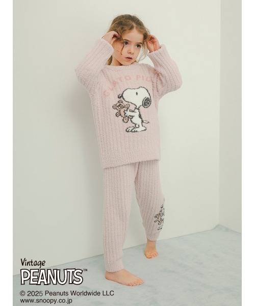 ジェラートピケ　スヌーピー　パジャマ　ピンク140cm セール】【PEANUTS】【ONLINE限定カラーあり】【KIDS】SNOOPY