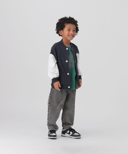 GLOBAL WORK（グローバルワーク）の「乾きやすいスタジャン/T/286176（スタジャン・キッズ・グレイッシュベージュ/ネイビー・100cm/110cm/120cm）」の17枚目の写真