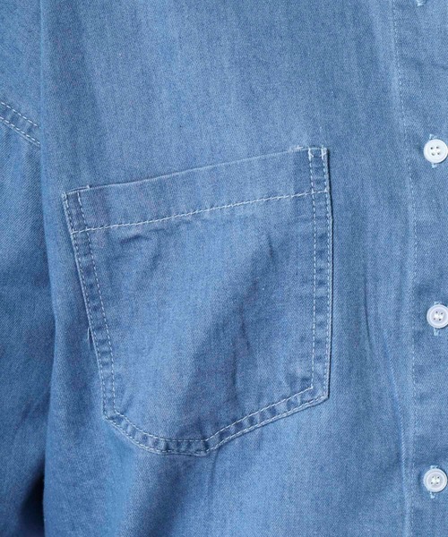 【セール】je crois soi ストライプ＆無地 デニムシャツ（シャツ/ブラウス）｜FUNALIVE（ファンアライブ）