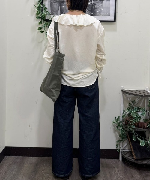 SOMETHING（サムシング）の「SOMETHING(サムシング)【レディース】「LISA」レースアップワイド/セットアップ対応（デニムパンツ・レディース・ノンウォッシュ・S/M/L/XS）」の15枚目の写真
