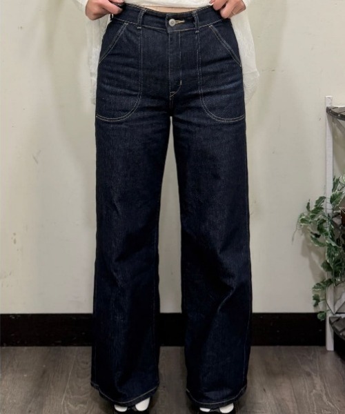 SOMETHING（サムシング）の「SOMETHING(サムシング)【レディース】「LISA」レースアップワイド/セットアップ対応（デニムパンツ・レディース・ノンウォッシュ・S/M/L/XS）」の18枚目の写真