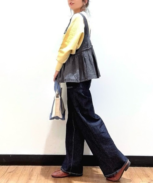SOMETHING（サムシング）の「SOMETHING(サムシング)【レディース】「LISA」レースアップワイド/セットアップ対応（デニムパンツ・レディース・ノンウォッシュ・S/M/L/XS）」の20枚目の写真
