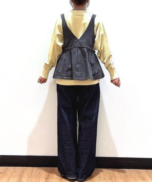 SOMETHING（サムシング）の「SOMETHING(サムシング)【レディース】「LISA」レースアップワイド/セットアップ対応（デニムパンツ・レディース・ノンウォッシュ・S/M/L/XS）」の19枚目の写真