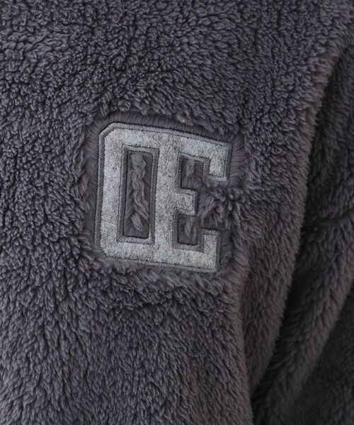 Cutie Blonde（キューティーブロンド）の「【洗える/S-LL】毛布に包まれているような着心地 やわらかボアトップス（Tシャツ/カットソー・レディース・グレー/チャコールグレー・01/02/04/03）」の10枚目の写真