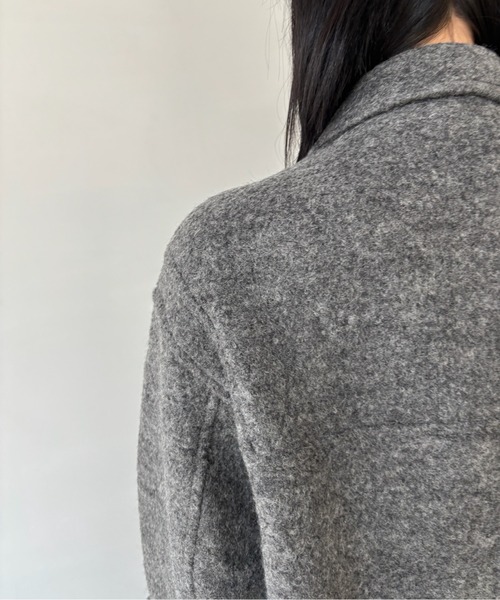 Fano Studios(ファノ ストゥディオズ)の「ウールミドル丈ダッフルコート FD24W448【Fano Studios】【2025AW】(ダッフルコート・レディース・グレー・S/M/L)」の20枚目の写真