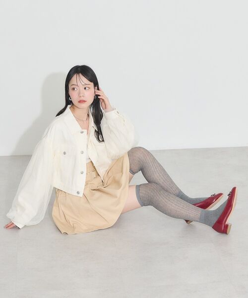 チュールレイヤード ジャケット seyto（セイト）の「Tulle layered semi double tailored jacket