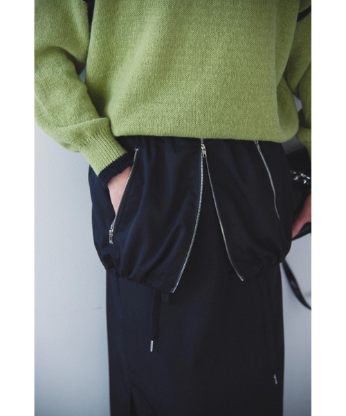 Solace（ソレイス）の「2WAYレイヤードロングスカート（スカート・レディース・ブラック/グレー・FREE）」の5枚目の写真