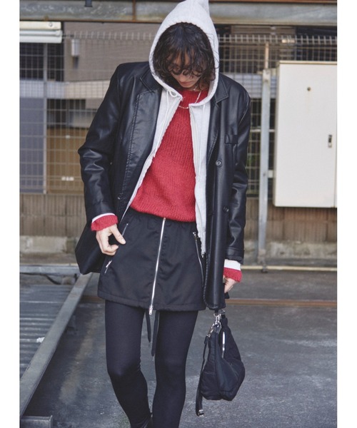 Solace（ソレイス）の「2WAYレイヤードロングスカート（スカート・レディース・ブラック/グレー・FREE）」の6枚目の写真