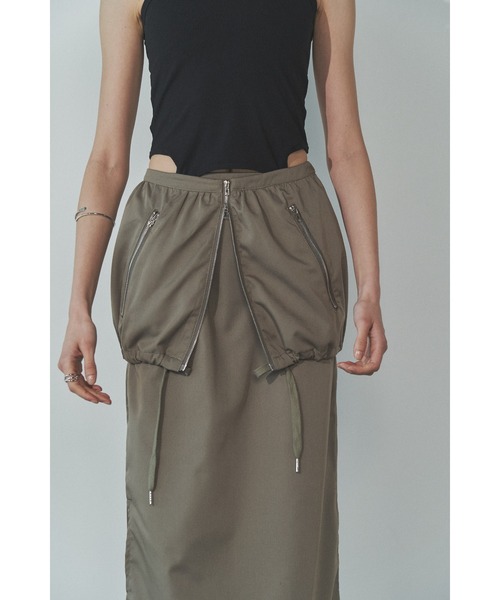 Solace（ソレイス）の「2WAYレイヤードロングスカート（スカート・レディース・ブラック/グレー・FREE）」の19枚目の写真