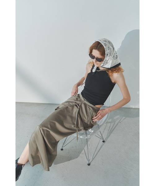 Solace（ソレイス）の「2WAYレイヤードロングスカート（スカート・レディース・ブラック/グレー・FREE）」の20枚目の写真