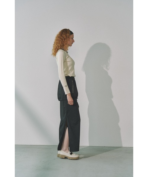 Solace（ソレイス）の「2WAYレイヤードロングスカート（スカート・レディース・ブラック/グレー・FREE）」の8枚目の写真