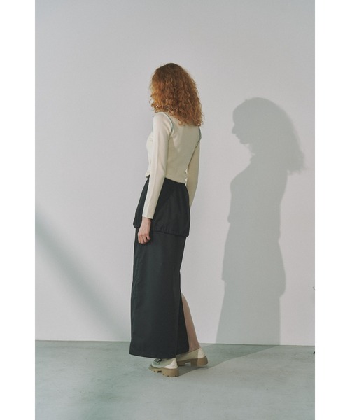 Solace（ソレイス）の「2WAYレイヤードロングスカート（スカート・レディース・ブラック/グレー・FREE）」の9枚目の写真