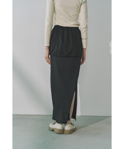 Solace（ソレイス）の「2WAYレイヤードロングスカート（スカート・レディース・ブラック/グレー・FREE）」の12枚目の写真