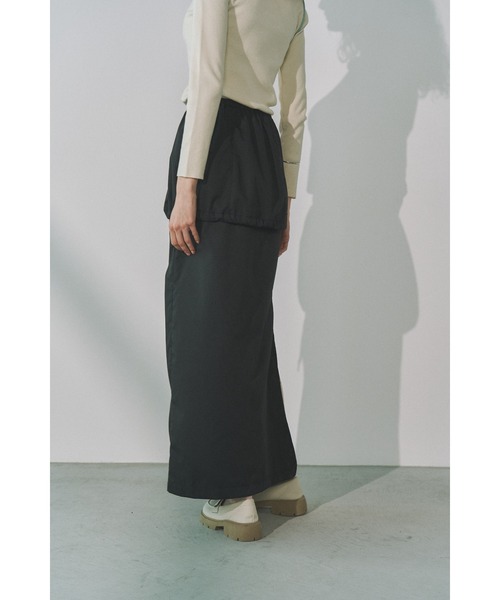 Solace（ソレイス）の「2WAYレイヤードロングスカート（スカート・レディース・ブラック/グレー・FREE）」の13枚目の写真