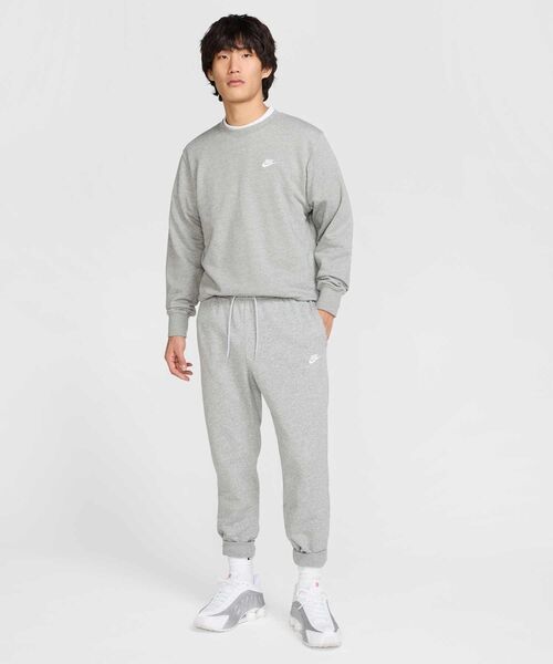 NIKE(ナイキ)の「ナイキ クラブ メンズ フレンチ テリー クルー / Nike Club Men's French Terry Crew FN3889-063 Dark Grey Heather(スウェット・メンズ・グレー系その他・2XL/L/M/S/XL)」の2枚目の写真